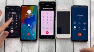 Five Phones Incoming Calls Tecno Spark Go Vs Realme C21Y & Samsung S8 & Z Flip3 & Pixi