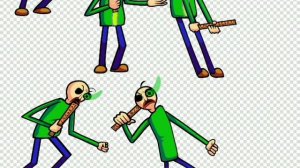 Балди из модификаций baldi's educational tale но в Friday night funkin