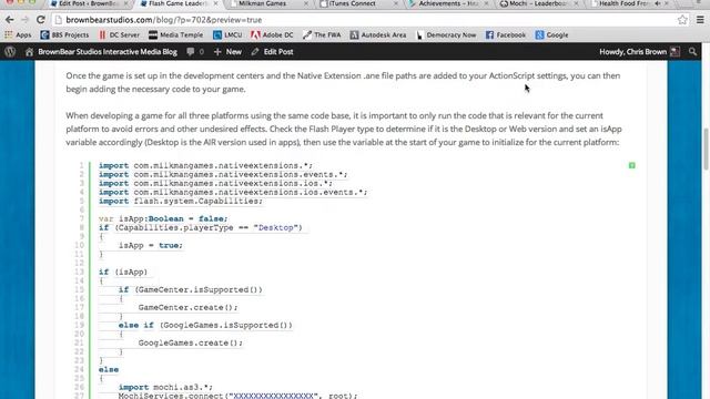 Flash Game Leaderboards and Achievements on the Web, iOS and Android смотреть онлайн