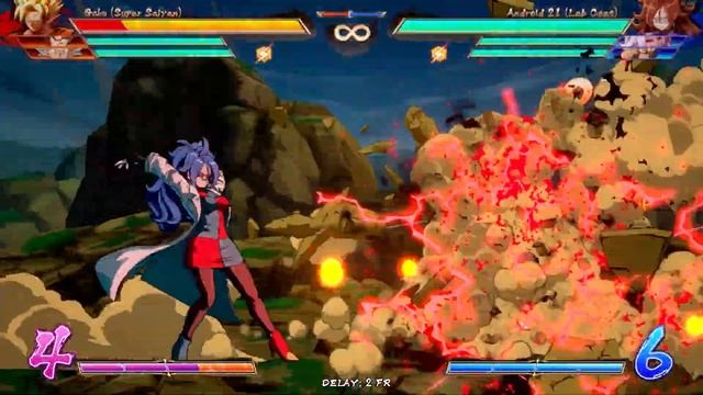 [DBFZ] All Levels of Drip Goku are countered by Android 21 Lab Coat?