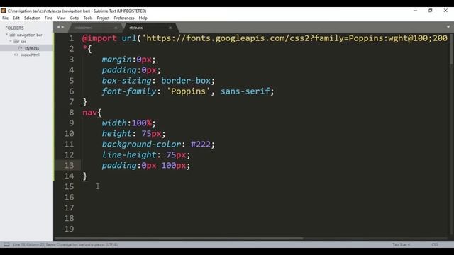 How to Make a Navigation bar Using HTML & CSS | Navbar Tutorial | HTML & CSS For Beginners