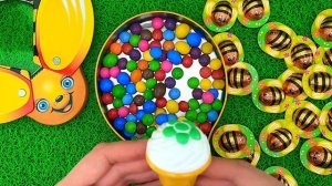 Rainbow Slime & Bee Box Full of Candy with Tasty Skittles