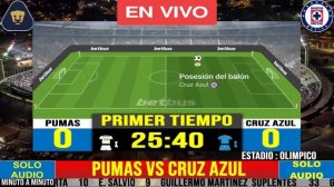 PUMAS VS CRUZ AZUL  EN VIVO Jornada 13 Liga MX Clausura 2024