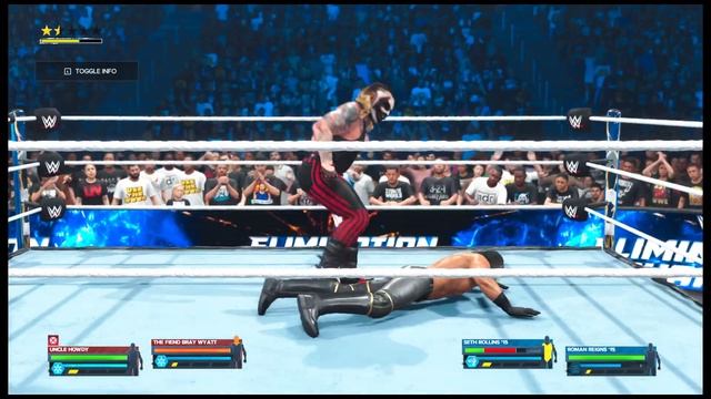 WWE 2K24 Gameplay 🤯 Roman Reigns Seth Rollins vs Bray Wyatt Uncle Howdy | WrestleMania 40 #wwe смотреть онлайн