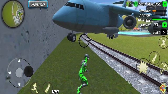 Rope Frog Ninja Hero Strange Gangster Vegas - Xain Y-20 Airplane Ride - Android Gameplay смотреть онлайн