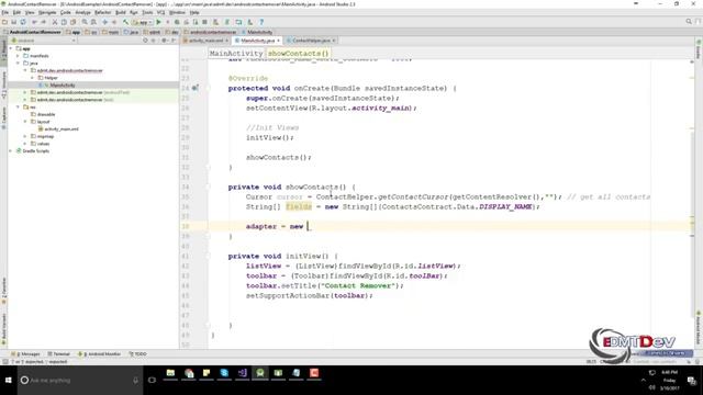 Android Studio Tutorial - Contacts Remover App смотреть онлайн