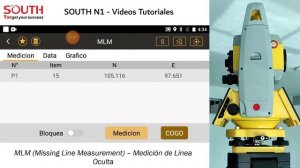 13.- Estación Total SOUTH N1 - MLM Missing Line Measurement – Medición de línea oculta