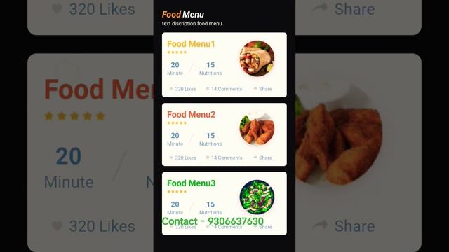 Card View Design of Food Menu #android #androidprojects #source #androidstudio #source #code