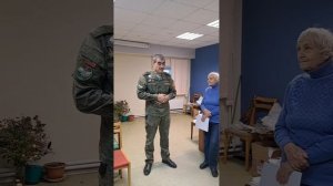 Волонтёрской группе икону *Четырёх Покровителей родов войск*