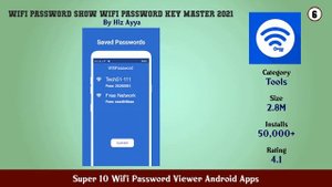 Super 10 Wifi Password Viewer Android Apps