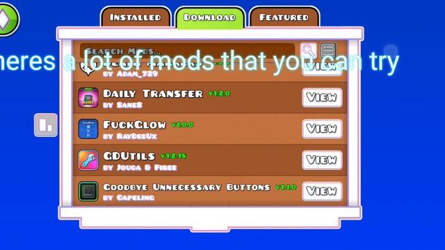 NEW MOD MENU FOR ANDROID FREE!!, BETTER THEN ITALIAN MOD MENU?? Geometry dash 2.2!!