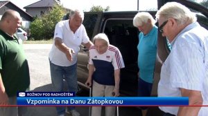V rožnovském muzeu uloží urnu olympioničky Dany Zátopkové