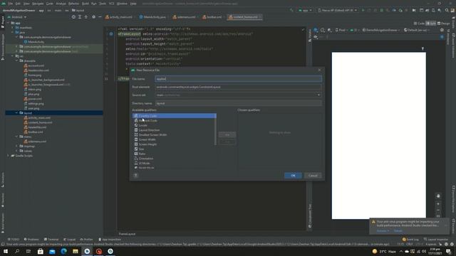 How to Add Navigation Drawer in Empty Activity(android studio) (android tutorials) смотреть онлайн