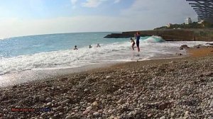 ГАСПРА САНАТОРИЙ ДНЕПР ПАРК ХАРАКС ДВОРЕЦ  ПЛЯЖ ПЕРЕД РЕКОНСТРУКЦИЕЙ СНОРКЛИНГ БОЛЬШАЯ ЯЛТА КРЫМ