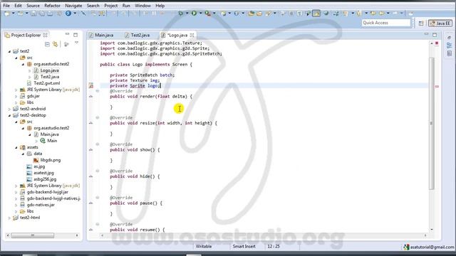 3, Add Your Logo To The Project, LibGdx, ADT 23, Android SDK, Eclipse