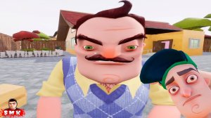 ШОУ ПРИВЕТ СОСЕД!ЭПИЧНЫЙ ПОБЕГ ОТ ВАСИЛИЧА!ИГРА HELLO NEIGHBOR ПРОХОЖДЕНИЕ  МОДА STREET 19 REMAKE!