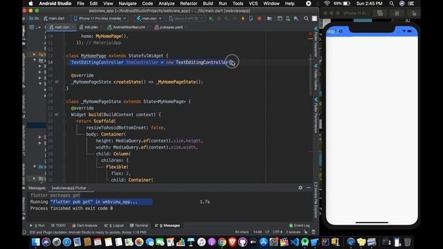 Flutter: WebView | Browser App using Flutter | Website To App