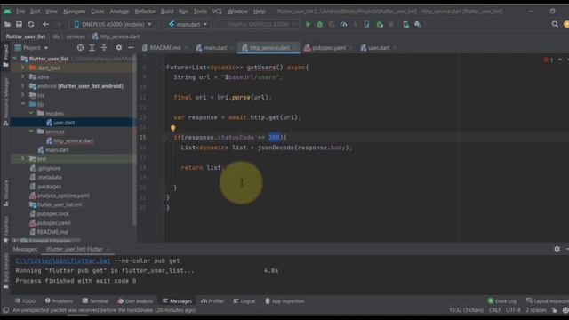 HTTP request in FLUTTER | #flutter  | API Integration