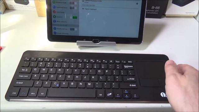 1ByOne Bluetooth Keyboard With Touchpad Review смотреть онлайн