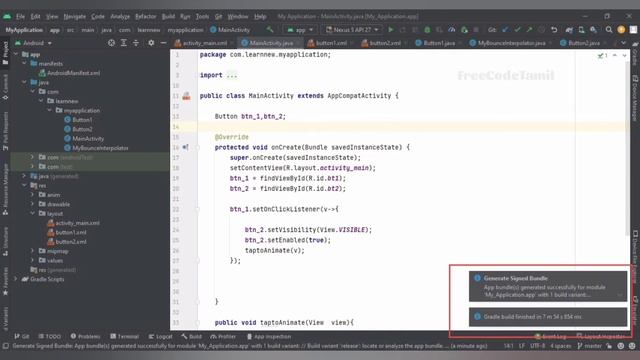 AAB file creation and How to update App in Android Studio in Tamil смотреть онлайн