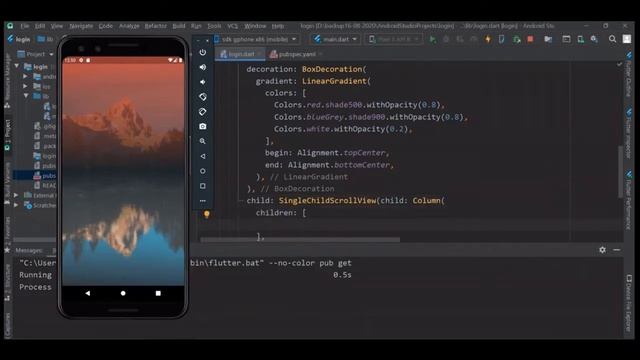 Login Screen UI Flutter Speed Code| Image Gradients in Flutter | Flutter Speed Code