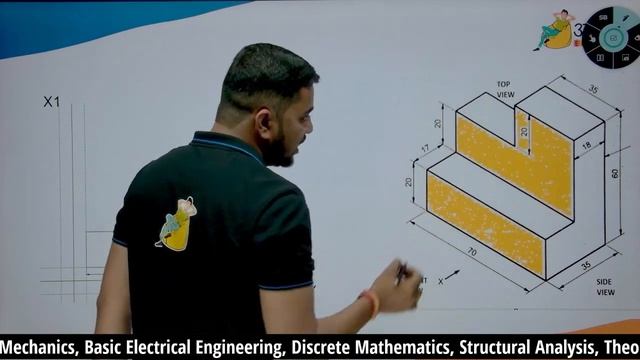 Learn Orthographic Projection in Minutes! | Engineering Graphics Unit 4 |Simple and Easy Explanatio смотреть онлайн