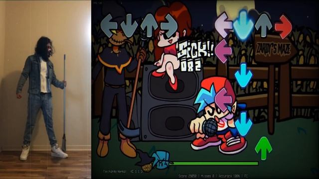 Friday Night Funkin' VS Zardy Mod [HARD] in real life | FNF IRL смотреть онлайн