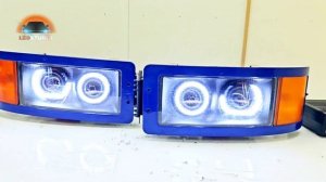 MAN тюнинг комплект фар квадро Bi led