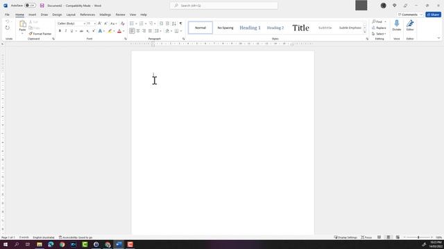 How To Insert Text Into a Word Document | Free Microsoft Word 365 ...