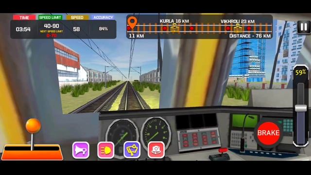 Mumbai Local Train Driving Simulator Gameplay | Indian Fast Local Train - Android Gameplay