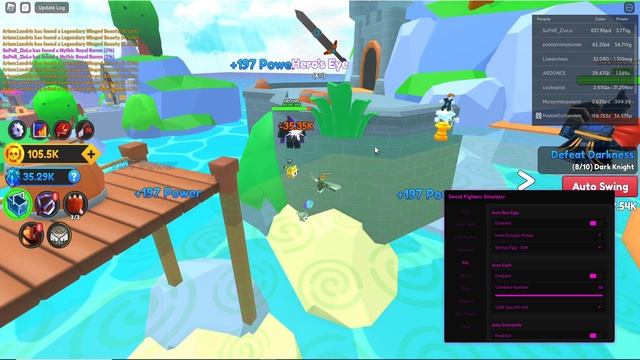 *NEW* Sword Fighters Simulator Script (PASTEBIN 2023) (AUTOFARM, AUTO EQUIP, EGG OPEN and more) смотреть онлайн