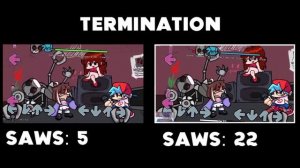 Friday Night Funkin' - FNF QT Mod - Termination (1.0) / Termination (2.0) Comparison