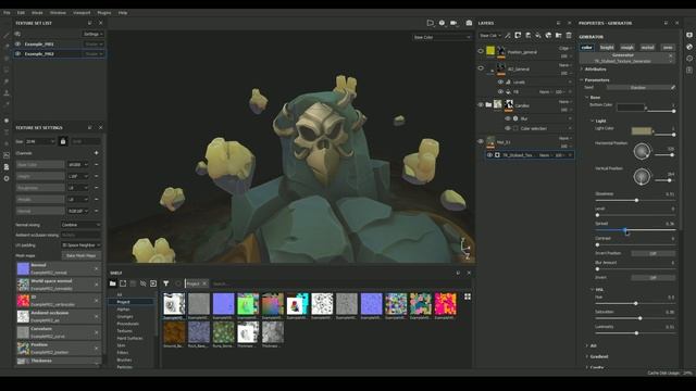 Stylized Texture Generator for Substance Painter in Action