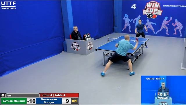 10:30 Бутков Максим 1-3 Олексенко Богдан стол 4 Юг -1. 19.11.20 смотреть онлайн