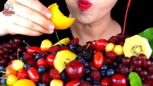 Exotic Fruit Platter ASMR NO TALKING 과일 먹방 JUICY EATING SOUNDS MUKBANG