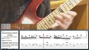 Vinnie Moore - INSANE use of HYBRID PICKING, sequences & the DORIAN mode