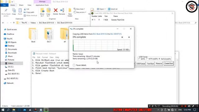 SIMAK‼️ CARA MUDAH MEMBUAT BOOTABLE DLC 2019 DI FLASHDISK смотреть онлайн