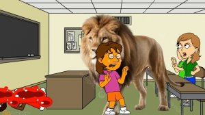[MOST POPULAR VIDEO EVER] Dora Brings Lion At School/Killed Mrs Christina