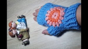 Митенки крючком