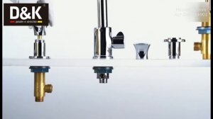 DA1384901 Смеситель для ванны D&K Hessen Grimm   Инструкция по установке смесителя