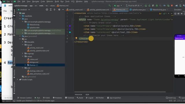 Creating Splash Screen in Android app