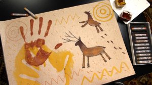 Мини-курс Древнее искусство.  1 урок: Чем рисовал древний человек.