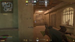 Counter-strike2 Эйс Мираж клатч 1в4