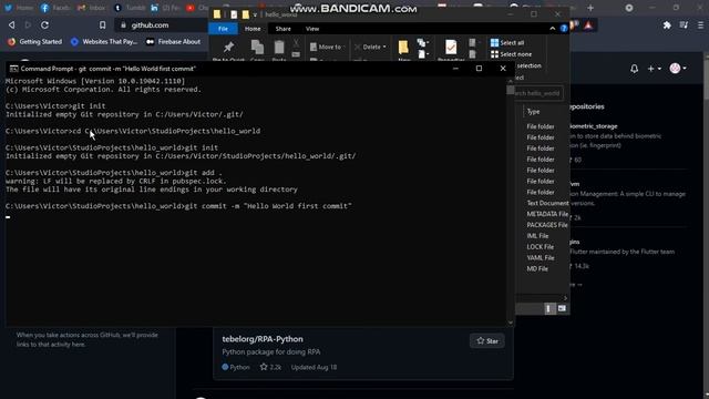 Flutter tutorial - How to upload Flutter project to GitHub