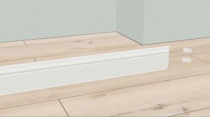 Монтаж плинтуса коллекции "Дюра" при помощи клея
