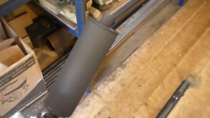 Прямоточный глушитель на болотоходе 7 л.с.