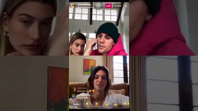Justin Bieber Hailey Bieber and Kendall Jenner Talking about their Past (Live On Instagram) смотреть онлайн