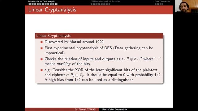 Applied Cryptology 5.2: Differential Cryptanalysis