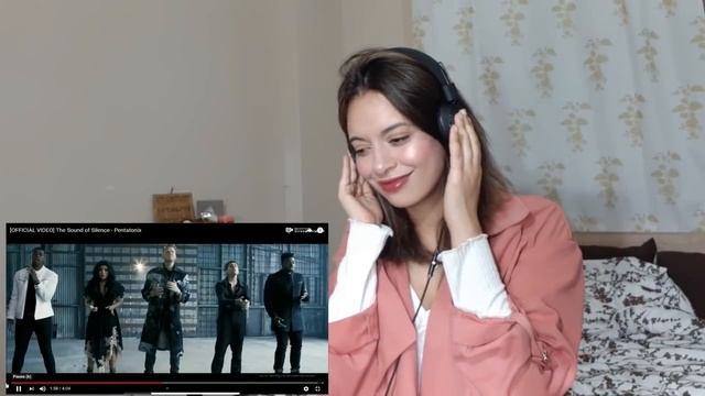 PENTATONIX ''The Sound of Silence''/Reaction( A Whole other experience with headphones) смотреть онлайн