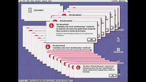 Mac OS 9 Crazy Error